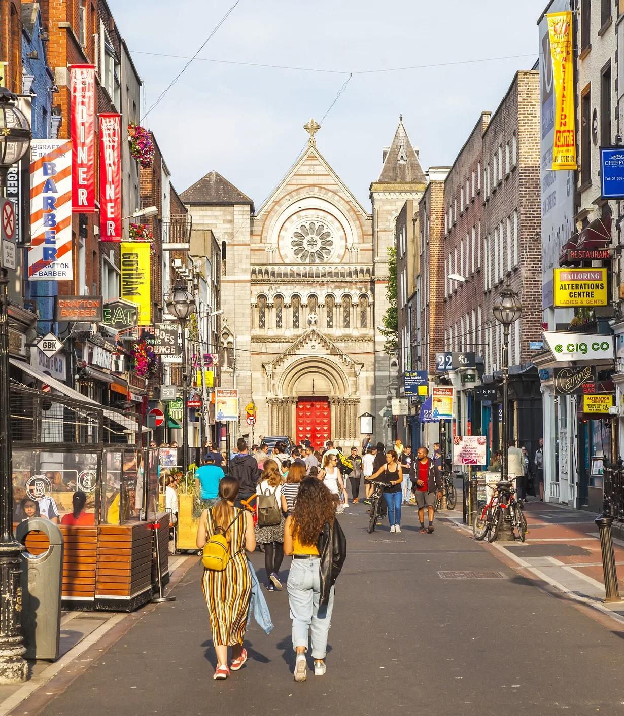 Les rues animées de Dublin