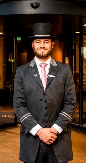 Le portier du Fitzwilliam Hotel, Dublin